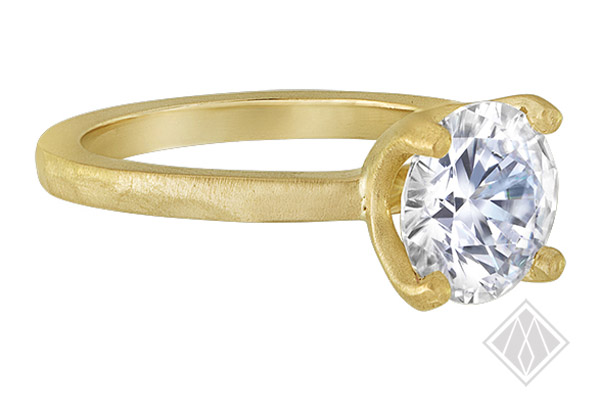 Gold Solitaire ring