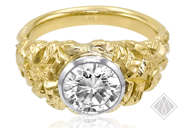 Art Nouveu Inspired Eng Ring