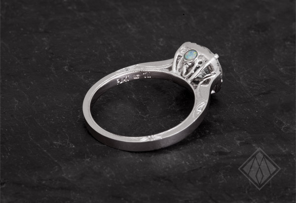 Platinum engagement ring