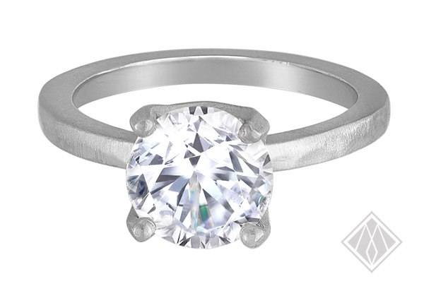 whote gold Solitaire engagementring