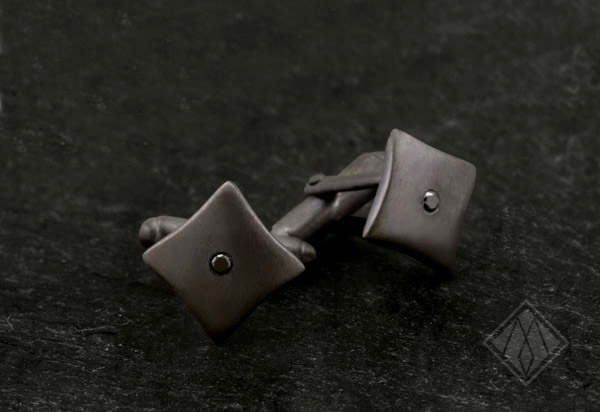 Black diamond cufflinks two