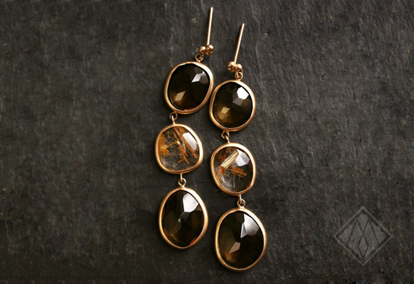 Rutilated Drop Earrings
