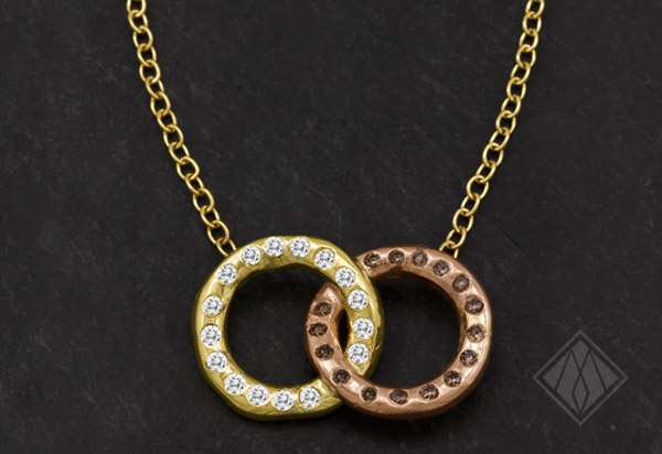 Double Ring Necklace