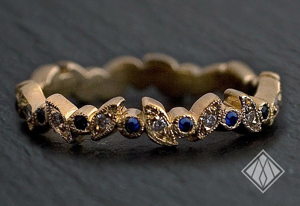 Sapphire and Diamond Band