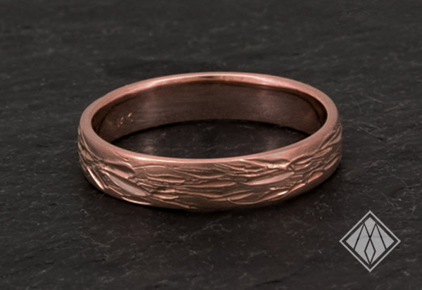 pink gold band
