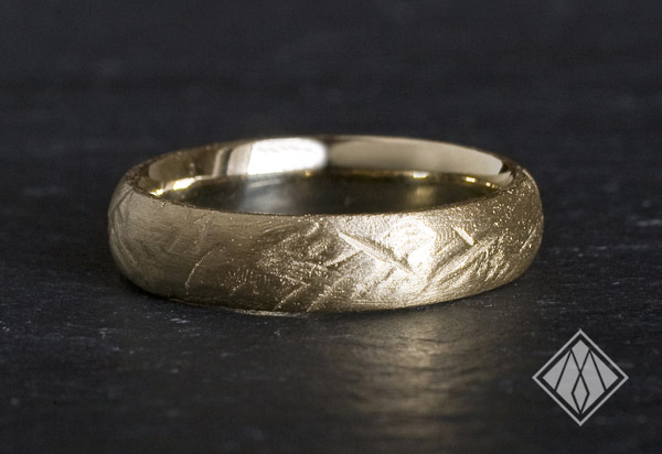 Textured Gold band